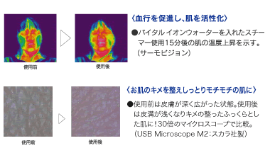 エナ・ヴィータ バイタルイオンスチーマー(使用効果)